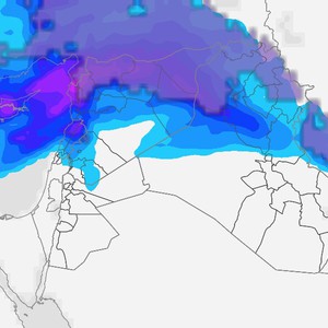 Le froid sibérien coïncide avec des conditions météorologiques instables et d&#39;importantes chutes de neige dans plusieurs régions de Syrie jeudi.
