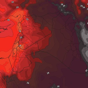 الأردن | استمرار تأثر المملكة بتيارات هوائية مُعتدلة وليالي مُنعشة ورطبة الأيام القادمة