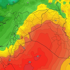 الأردن | ازدياد تأثير الكتلة الهوائية الدافئة الإثنين والثلاثاء ومؤشرات على تقلبات جوية وحرارية مع اول ايام فصل الشتاء مُناخياً