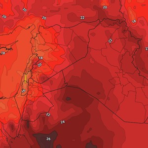 الأردن | انخفاض واضح ومتصاعد على درجات الحرارة من الاربعاء