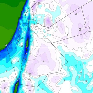الأردن | تنبيه من موجة قوية وواسعة من الصقيع ليل السبت/الأحد   