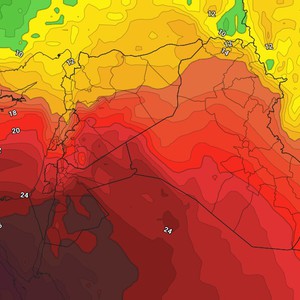 Jordan enters the peak of the Khamsin weather conditions on Monday and Tuesday 
