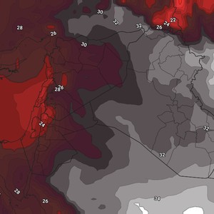 الأردن | ارتفاع قليل مُتوقع على درجات الحرارة خلال عطلة نهاية الأسبوع 