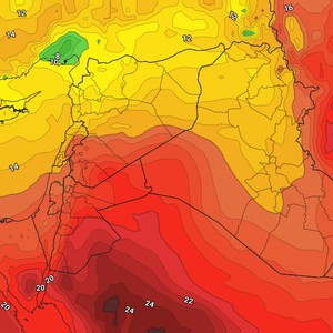 الأردن | رحيل الكتلة الهوائية شديدة البرودة وارتفاعات مُتصاعدة على الحرارة تبدأ من الثلاثاء