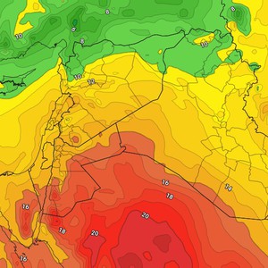 الأردن | ارتفاع ملموس على درجات الحرارة لتتجاوز ال20 درجة مئوية في المدن الرئيسية الاربعاء