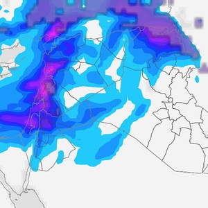 أمطار غزيرة وعواصف رعدية في 7 دول عربية وثلوج على هذه القمم الجبلية
