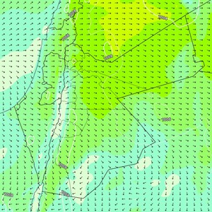 الأردن | نشاط يومي للرياح الغربية خلال ساعات مابعد الظُهر تعمل على التخفيف من وطأة الحر
