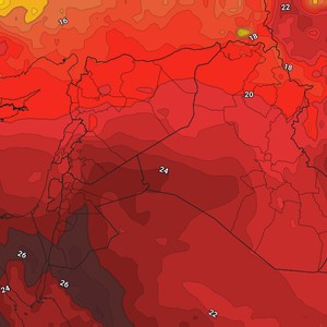 العراق |  موجة حارة اقليمية تبدأ تأثيراتها على البلاد اعتبارا من السبت وتشتد مطلع الاسبوع القادم
