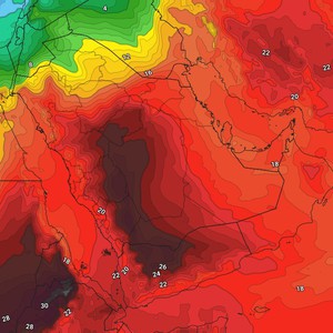 الكويت | كُتلة هوائية دافئة مُصاحبة لمُرتفع جوي في طبقات الجو كافة تؤثر على البلاد الأربعاء والخميس