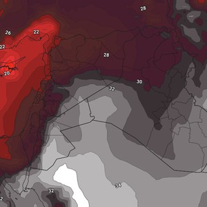 الأردن | كتلة هوائية حارة جديدة تؤثر على المملكة مع اول ايام الخريف في علم الأرصاد الجوية      