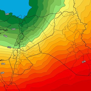 الأردن | مؤشرات على كتلة هوائية باردة ورطبة تؤثر على المملكة إعتباراً من الخميس 