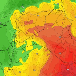 العراق | طقس مُعتدل الخميس وعودة مُرتقبة للأمطار الرعدية في العديد من المناطق مطلع الأسبوع القادم