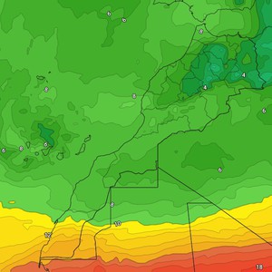 المغرب | ازدياد تأثير المُرتفع الجوي الأوزوري مع بقاء الطقس بارد إلى شديد البرودة