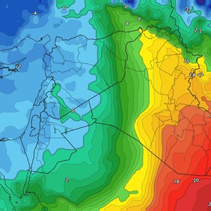 النشرة الأسبوعية للعراق | تقلبات على درجات الحرارة والليالي الباردة مُستمرة مع فرص للصقيع في بعض المناطق 