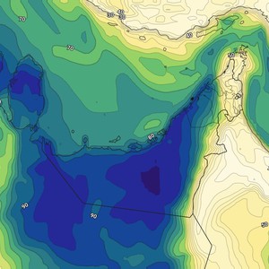 الإمارات - المركز الوطني | استمرار فرص تشكل الضباب ليلاً خاصه على بعض المناطق        