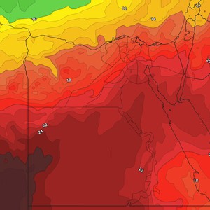 مصر | كُتلة هوائية حارة وجافة تؤثر على البلاد نهاية الأسبوع وتوصيات بعدم التعرض الطويل والمُباشر لأشعة الشمس