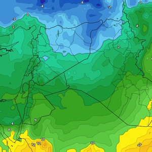 الأردن | استقرار الطقس حتى الثلاثاء وكتلة هوائية باردة تؤثر على المملكة الأربعاء