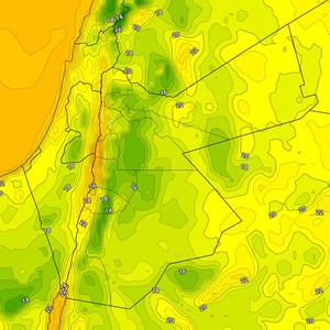 Jordan | Nice to moderate nights and tend to be cold over some areas over the coming days