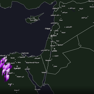 مصر: حزام من العواصف الرعدية يمتد من شمال الصعيد إلى شمال الجمهورية… هل يصل القاهرة؟