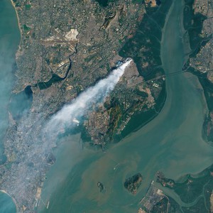 صورة من الفضاء تُبرز حجم حريق هائل في الهند