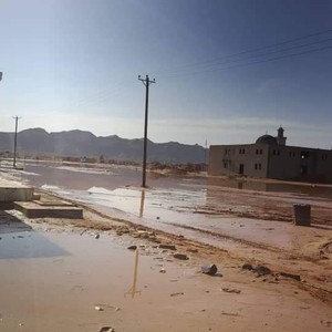 الفاصل المداري يتسبب باضطرابات جوية شديدة في ليبيا تتسبب بالفيضانات وعدد من الوفيات