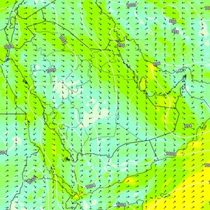 السعودية | تزايد نشاط الرياح الشمالية الجافة المعروفة برياح البوارح خلال النصف الثاني من هذا الاسبوع