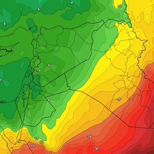 The Khamsin winds are followed by a notable cold wave for the month of May.
