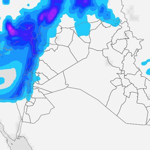 سوريا ولبنان/تنبيه مُبكر | أحوال جوية غير مستقرة وسُحب رعدية شديدة على السواحل مع تساقط الثلوج فوق الجبال الشاهقة بداية الأسبوع القادم