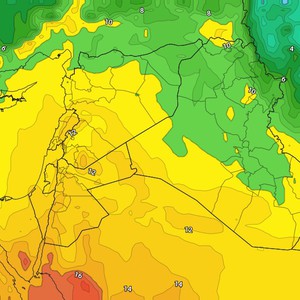 النشرة الأسبوعية للعراق | منخفض جوي في طبقات الجو العليا قد يسبب نشوء حالة من عدم الاستقرار الجوي على بعض المناطق والاجواء الخريفية مُستمرة 