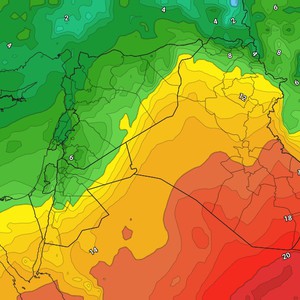Jordan: A look at the weather forecast for the coming days and the chances of rain, God willing.