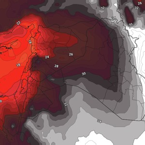 الأردن | انحسار الموجة الحارة وانخفاض على درجات الحرارة الأيام القادمة   
