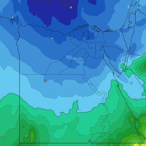 مصر - النشرة الأسبوعية | بداية مُستقرة على الأجواء ومُنخفض جوي يجلب الرياح القوية والأمطار والثلوج للمرتفعات إعتبارًا من مُنتصف الأسبوع