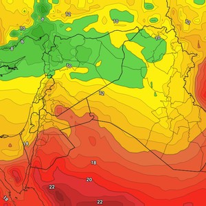الأردن | طقس بارد مطلع الأسبوع وارتفاع ملموس على درجات الحرارة يبدأ من الثلاثاء 