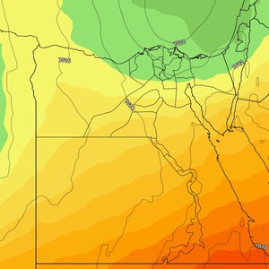 مصر | طقس ادفأ من المُعتاد حتى الاثنين وكُتلة هوائية أقل حرارة ترفع فُرص الأمطار مُنتصف الأسبوع