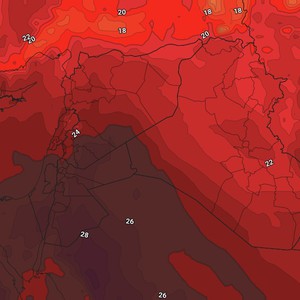 الاردن | موجة حارة مُبكرة لمثل هذا الوقت من العام تؤثر على المملكة من السبت وتشتد مطلع الأسبوع القادم . تفاصيل