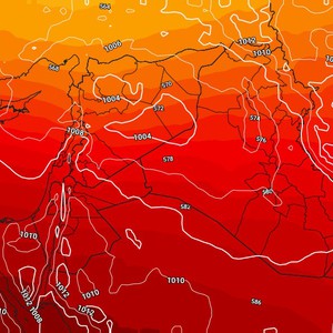 النشرة الأسبوعية للعراق | استمرار تأثير الكتلة الهوائية الحارة ومؤشرات على مُنخفض جوي خماسيني بعد مُنتصف الأسبوع   