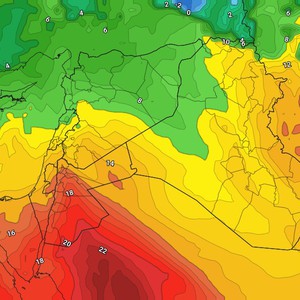 الأردن | بعد الاجواء القطبية التي عاشتها المملكة ارتفاع مُتزايد على درجات الحرارة الأسبوع المُقبل 