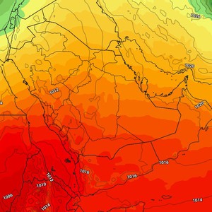 الخليج العربي | فرص مرتفعة للضباب على بعض المناطق ومراقبة ارتفاع فرص الأمطار على اجزاء من السعودية امتداداً للكويت