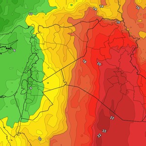 النشرة الأسبوعية للأردن | تغيرات جذرية على المنظومة الجوية وانخفاضات حرارية لافتة 
