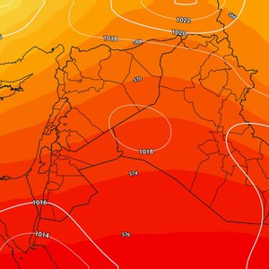 الأردن | ارتفاع واضح على درجات الحرارة مع ظهور السُحب العالية وهبوب الرياح الشرقية