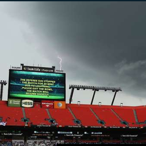 عاصفة رعدية تلغي مبارة لمنتخب إنجلترا قبيل المونديال 