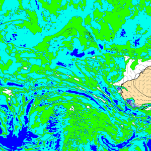 كتلة رطبه تؤثر على الجزيرة العربية منتصف الشهر الجاري
