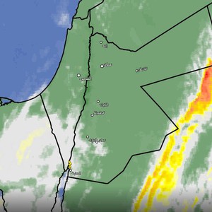 تحديث-سحب رعدية ماطرة تؤثر على مدينة العقبة واجزاء من جنوب المملكة
