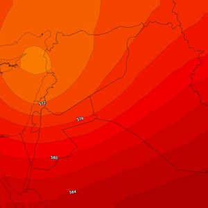 إنخفاض درجات الحرارة الثلاثاء والأربعاء وازدياد احتمالات الأمطار يومي الخميس والجمعة