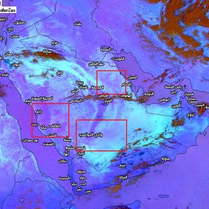 تنبيه : رياح نشطة مثيرة للغبار على اجزاء من السعودية نهار الاحد