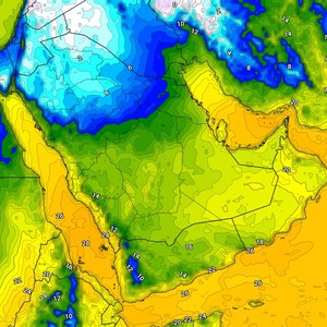 السعودية | المرتفع الجوي السيبيري يصل المملكة وموجة برد شديدة متوقعة في الأجزاء الشمالية مع درجات حرارة تقترب من الصفر المئوي