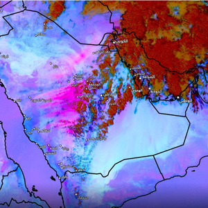 تحديث 4:30 م | موجة غبار تندفع نحو العاصمة الرياض الساعات القادمة 
