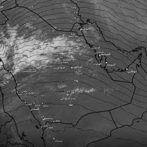 تحديث 6:00 من مساء السبت | سُحب رعدية وأمطار بدأت بالتأثير على أجزاء من تبوك وخاصة السواحل 