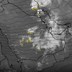 تحديث الساعة الخامسة فجراً: استمرار الأمطار الرعدية على شمال وشرق منطقة الرياض وتصل العاصمة خلال الساعات القليلة القادمة.