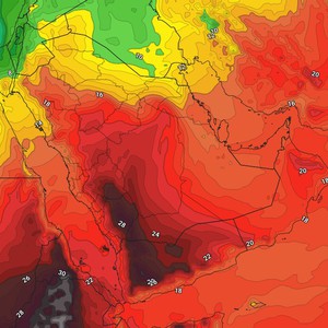 الكويت | امتداد لمُنخفض البحر الأحمر وعودة تدريجية للأجواء الدافئة